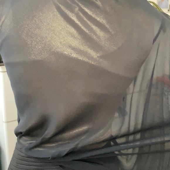 BCBG MAXAZRIA Classy black one sleeve dress - Picture 6 of 7